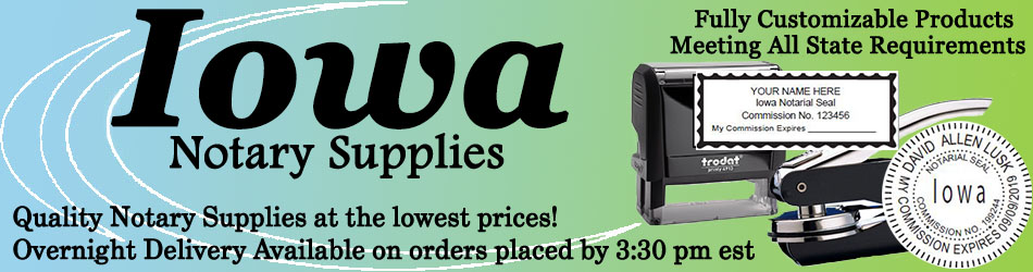 Iowa | Notary | Supplies | Stamp | Seal | Journal | More | Notarystamps.com